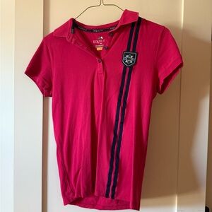Pink riding polo Equiline